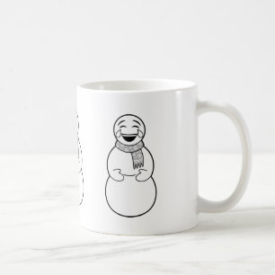 Café Caneca dos bonecos de neve de Emoji
