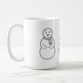 Café Caneca dos bonecos de neve de Emoji