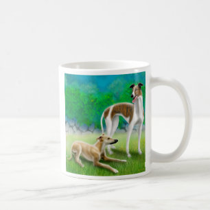Café Caneca dos cães da competência de galgo