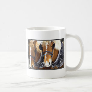 Café Caneca dos cavalos de esboço de Clydesdale