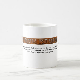 Café caneca dos co-anfitriões de IronRadio.org