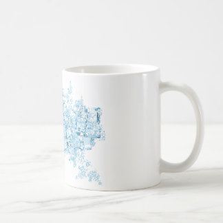 Café caneca dos cubos de gelo do vetor