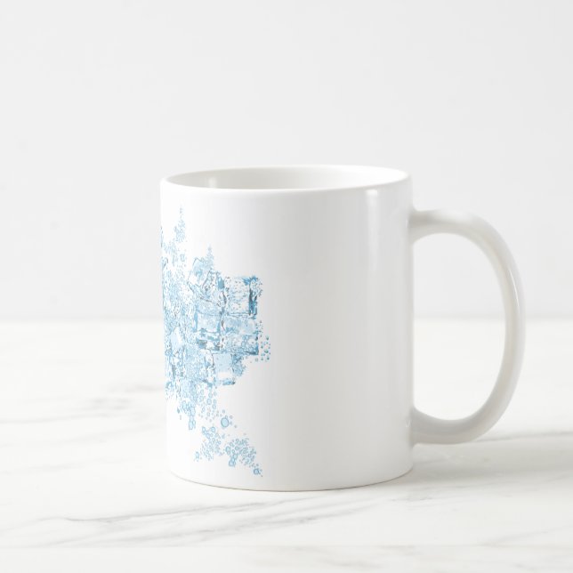 Café caneca dos cubos de gelo do vetor (Direita)