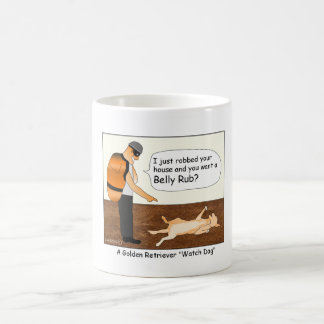 Café Caneca dos desenhos animados do cão de guarda do