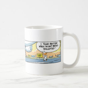 Café Caneca dos desenhos animados do humor da pista de