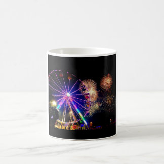 Café Caneca dos fogos-de-artifício & das rodas de