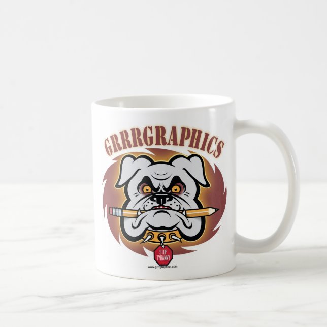 Café Caneca dos gráficos de Grrr (Direita)
