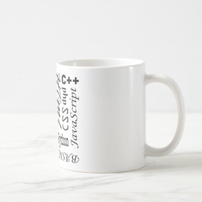 Café Caneca dos linguagens de programação (Direita)