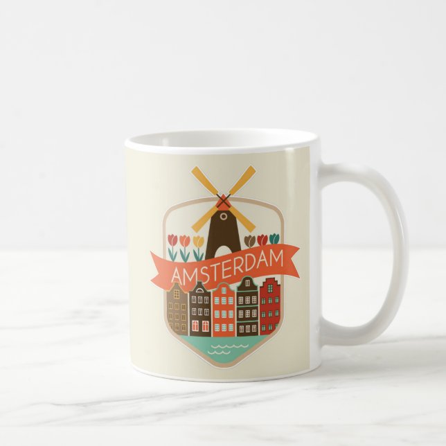 Café Caneca dos Moinhos de Vento de Amsterdã (Direita)