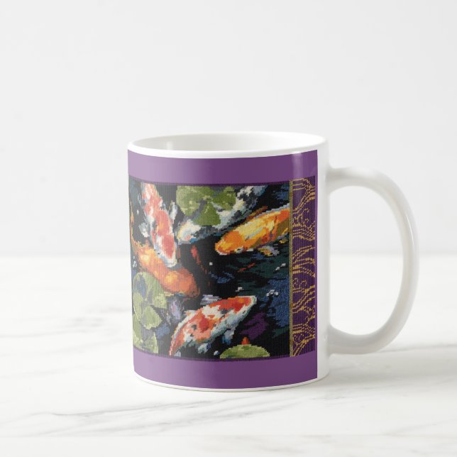 Café Caneca dos peixes de Koi (Direita)