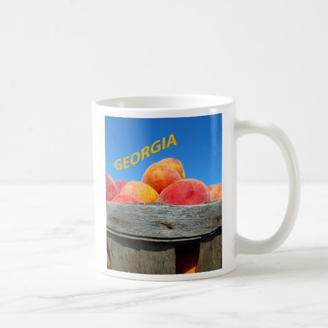 Café Caneca dos pêssegos de Geórgia (Direita)