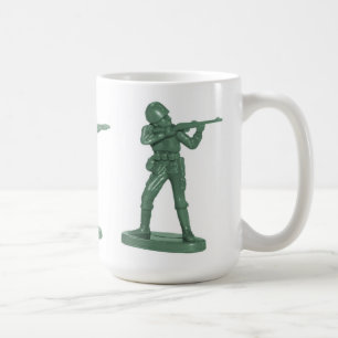 Café Caneca dos soldados de brinquedo
