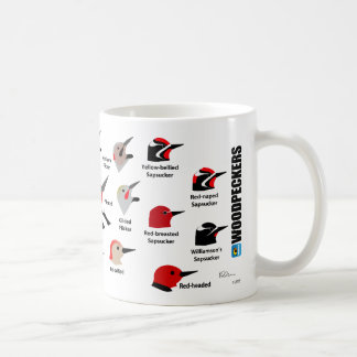Café Caneca dos Woodpeckers de BirdFace (com etiquetas)