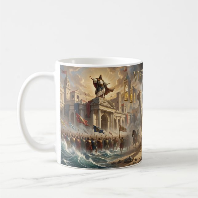 Café Caneca Ecos Triunfantes Através de Ruínas Antigas (Esquerda)