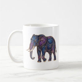 Café Caneca Elefante Celestial Linha de Arte de Luxo