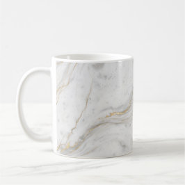 Café Caneca Elegância de Mármore Branco