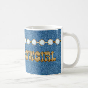 Café CANECA elegante da sarja de Nimes da vaqueira