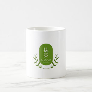Café Caneca elegante de bebida de matcha
