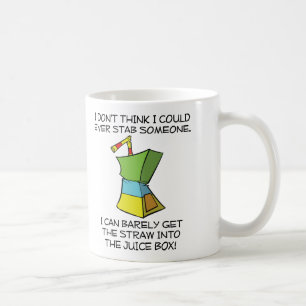 Café Caneca Engraçada Caixas de Suco Perfuradas