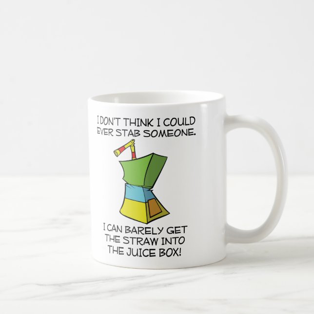 Café Caneca Engraçada Caixas de Suco Perfuradas (Direita)