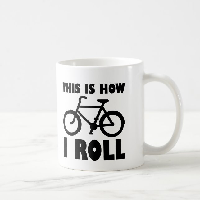 Café Caneca Engraçada de Bicicleta Como Eu Ando (Direita)
