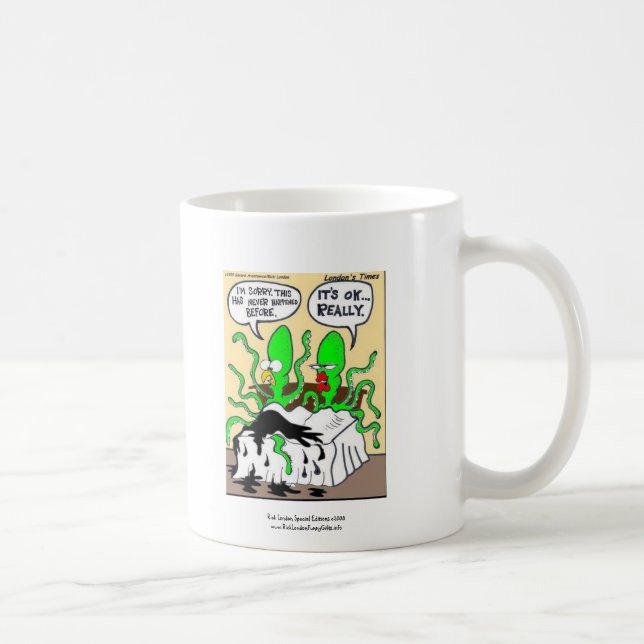 Café Caneca Engraçada de Desenho de Lula com Ejaculação (Direita)