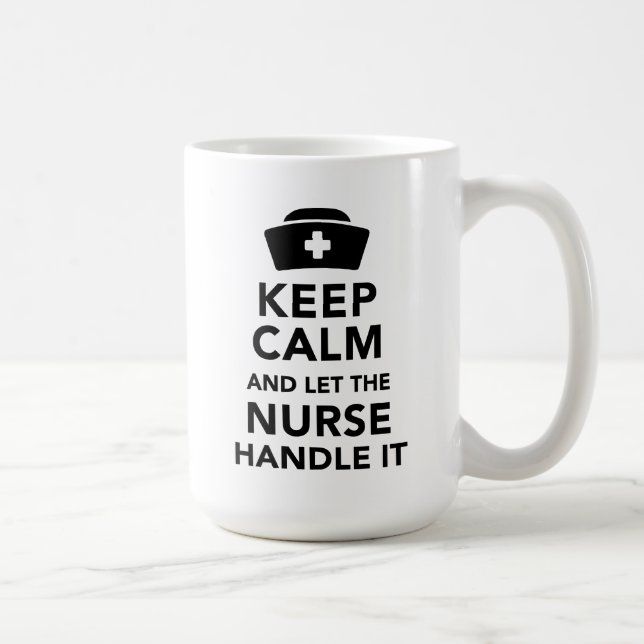 Café Caneca Engraçada de Enfermeira Presente de Enferma (Direita)