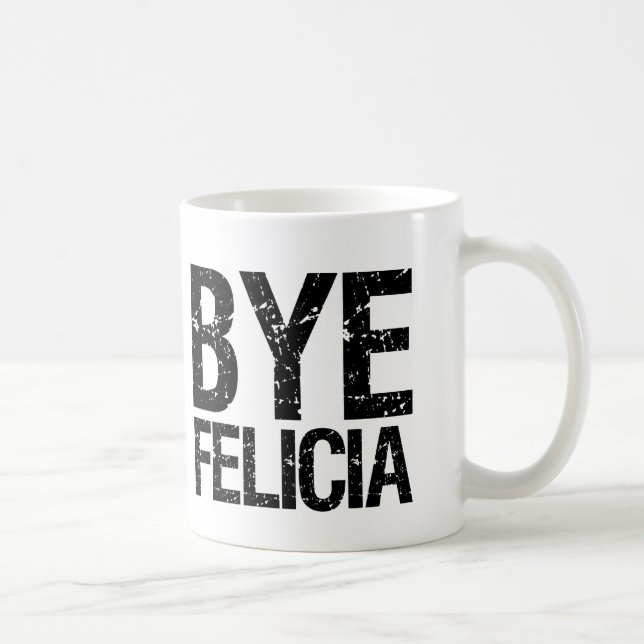 Café Caneca engraçada de Felicia do adeus (Direita)