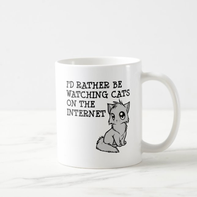 Café Caneca Engraçada de Gatos (Direita)