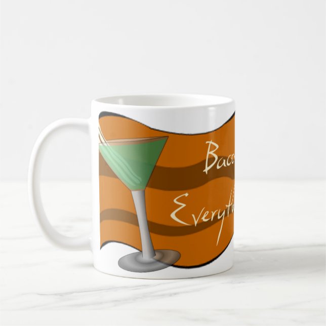 Café Caneca engraçada de Martini do bacon (Esquerda)