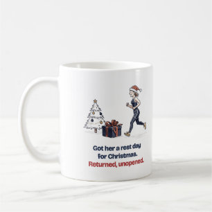 Café Caneca engraçada de Natal para Dia de Descanso par