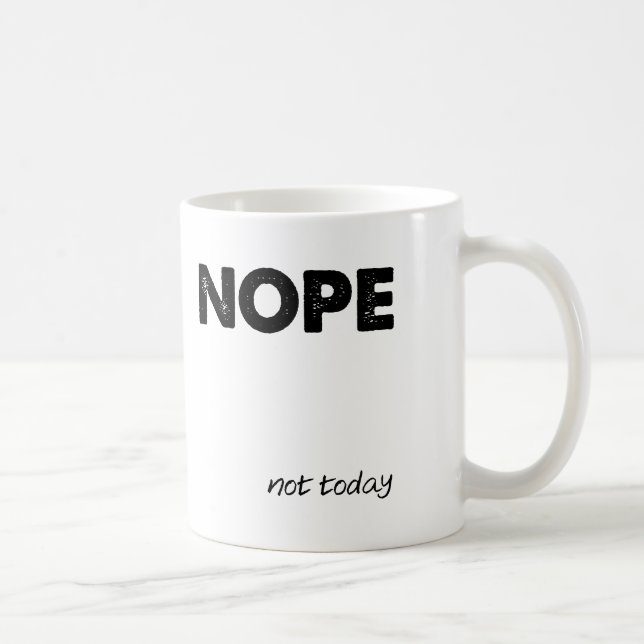 Café Caneca engraçada de Nope (Direita)