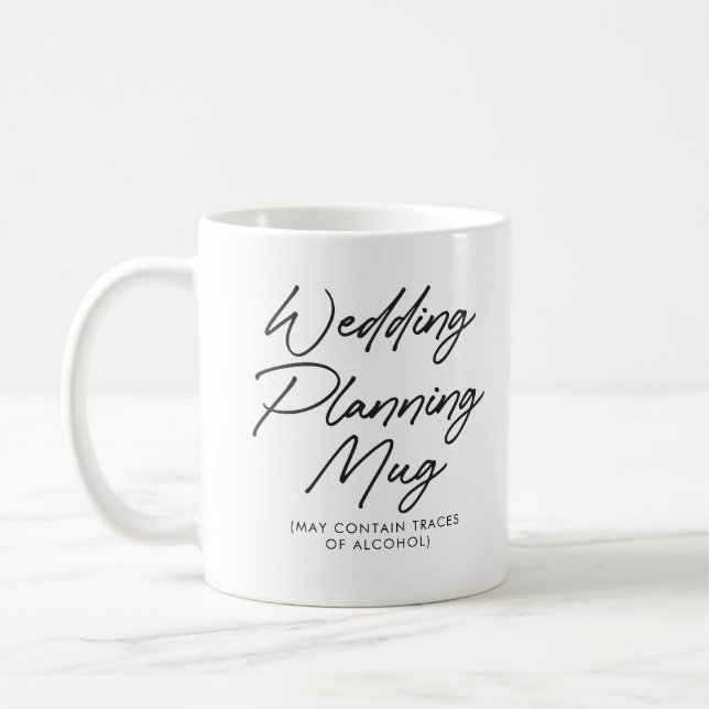 Café Caneca Engraçada de Planejamento de Casamento de N (Esquerda)