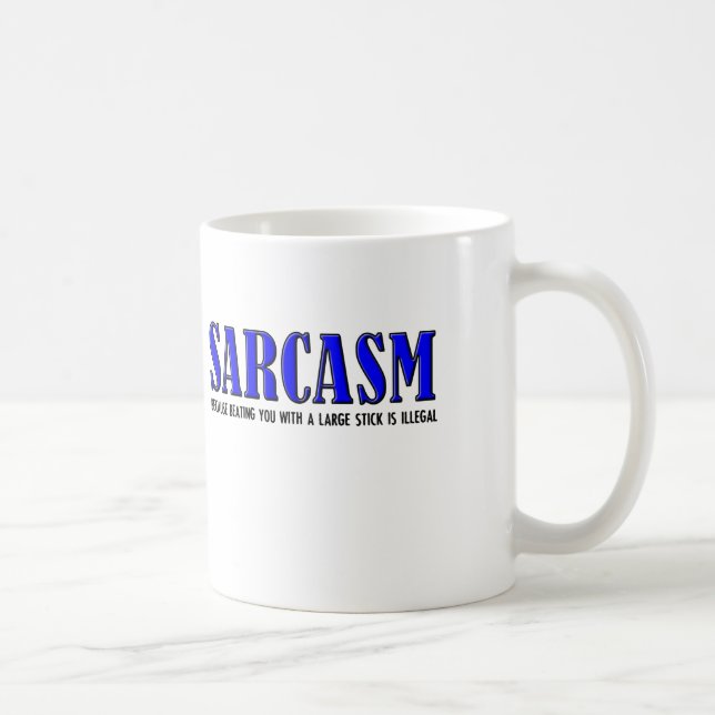 Café Caneca Engraçada de Sarcasmo (Direita)