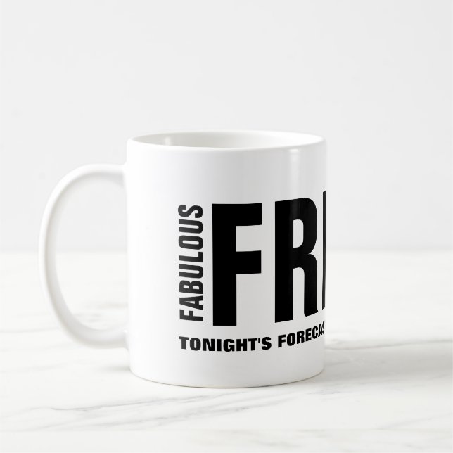 Café Caneca Engraçada de Sexta-Feira Fantástica (Esquerda)