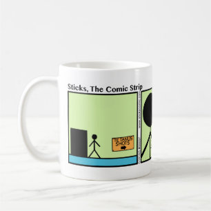 Café Caneca engraçada de Stickman do tiro do tétano -