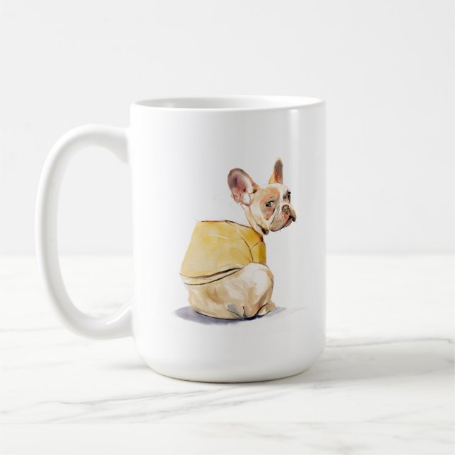 Café Caneca Engraçada do Bulldog Francês – Caneca de Ca (Esquerda)