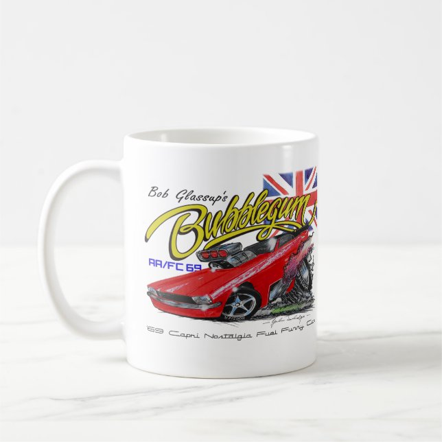 Café Caneca engraçada do carro da nostalgia de (Esquerda)