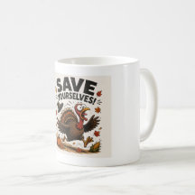 Caneca engraçada do Dia de Ação de Graças - "Salve