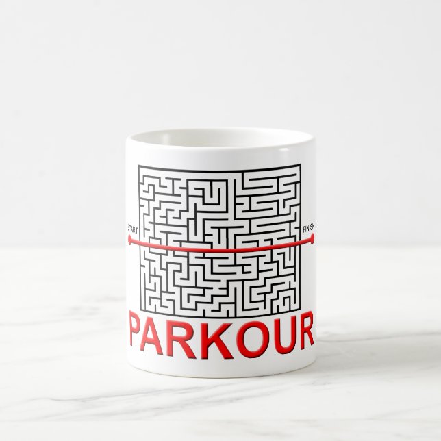 Café Caneca engraçada do labirinto de Parkour (Centro)