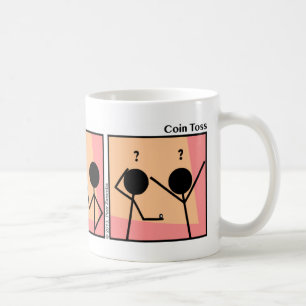 Café Caneca engraçada do lance da moeda de Stickman