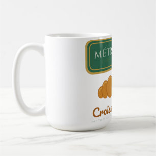 Café Caneca Engraçada do Metrô de Paris Métro Fermé Cro