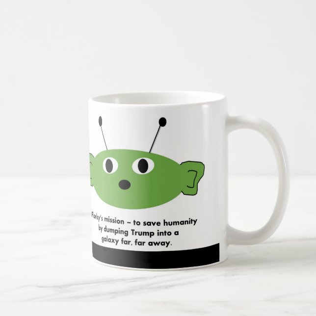 Café caneca engraçada do trunfo da descarga de Florky (Direita)