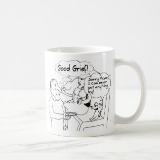 Café Caneca engraçada do vigário e do rato de igreja