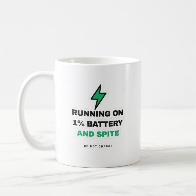 Café Caneca Engraçada Funcionando Com 1 Porcento De Bat (Esquerda)