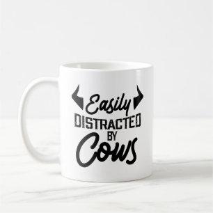 Café Caneca engraçada para amantes de vacas Facilmente