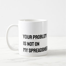Café Caneca Engraçada para Contador de Planilha