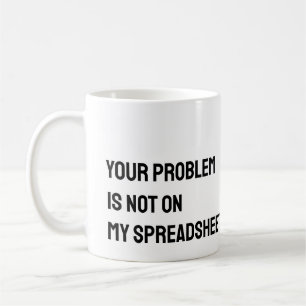 Café Caneca Engraçada para Contador de Planilha