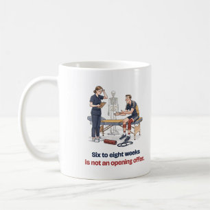 Café Caneca Engraçada para Fisioterapeuta de Seis a Oit