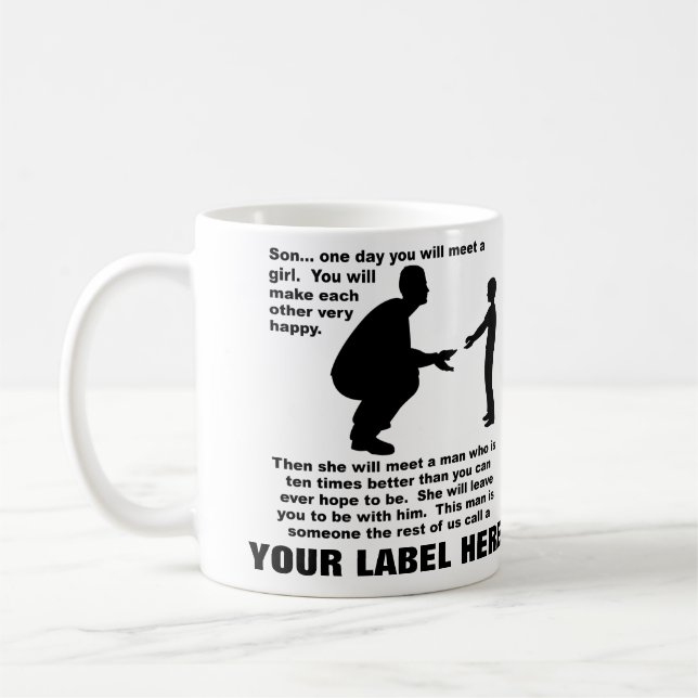 Café Caneca Engraçada Personalizável de Conselhos Pater (Esquerda)